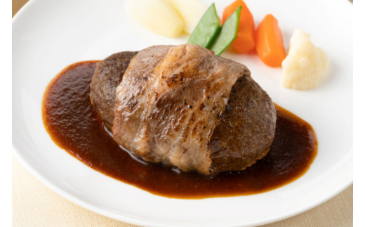 【カネ吉山本】近江牛包みハンバーグ　150g×3個（デミグラ