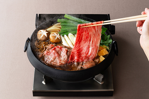 【カネ吉山本】近江牛【雅】すき焼き4種2段重【Y166W】