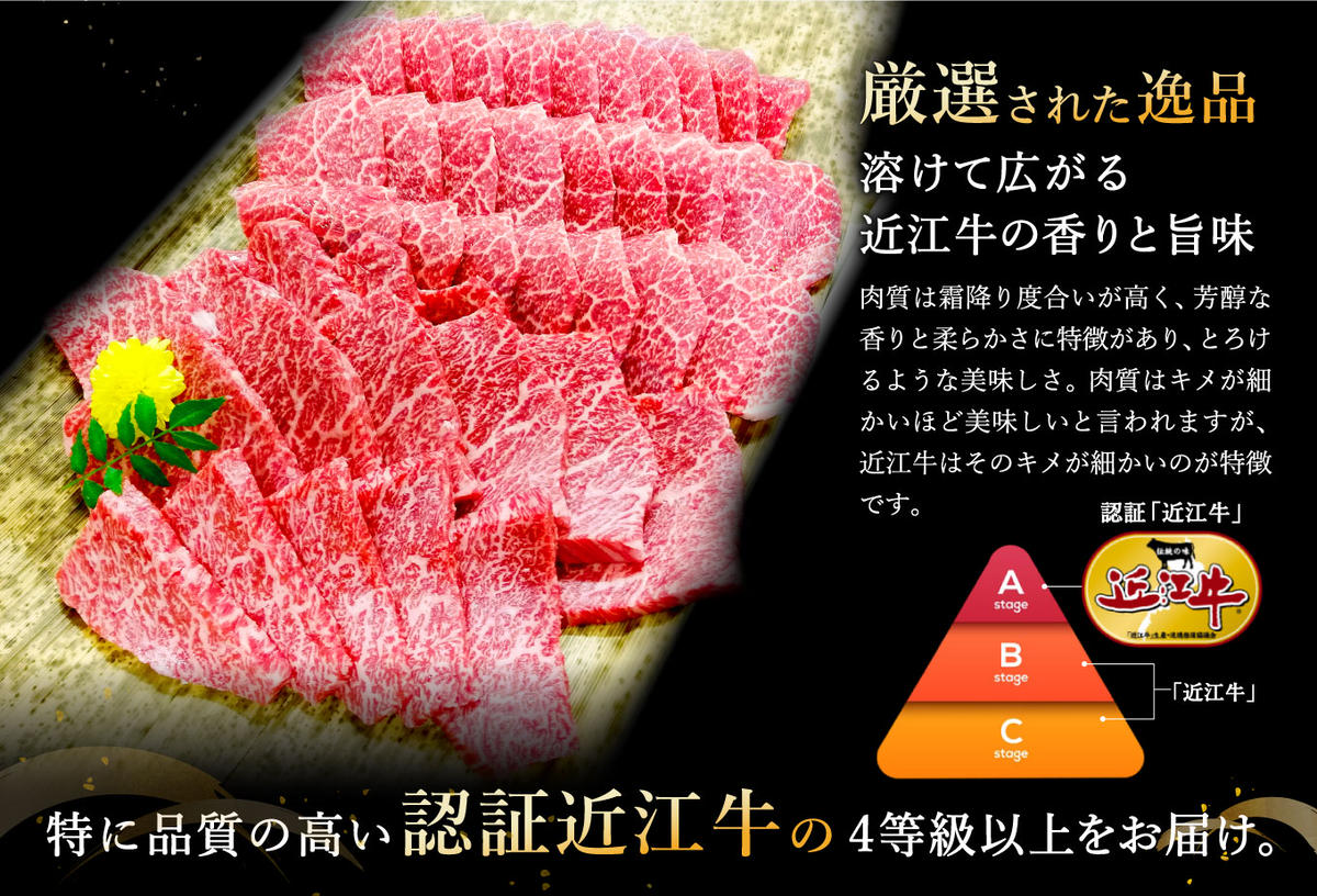 【2月末までに発送】近江牛A5ランク焼肉美味セット【800g】