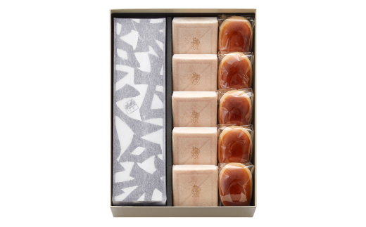 【年内発送】【たねや】カステラ１・栗饅頭５・斗升最中