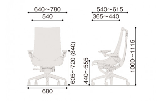 イトーキ アクトチェア ブラック×ダークグレー オフィスチ