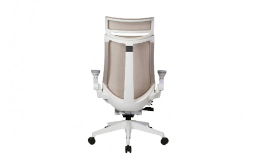 イトーキ アクトチェア ホワイト×グレイッシュブラウン オ