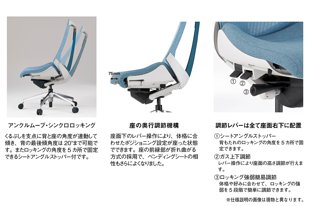 イトーキ アクトチェア ブラック オフィスチェア【メッシ