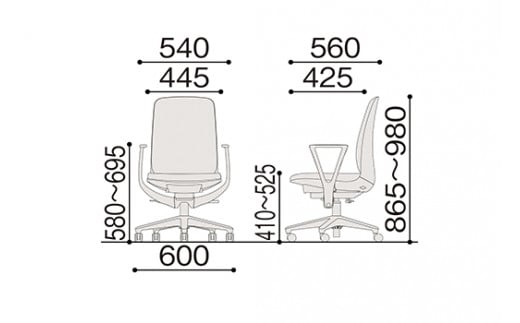 イトーキ『トルテＵ』 ハイタイプ 肘付き ナイロンキャス