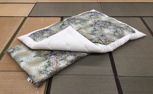 極上純綿もめん布団「掛敷ふとんセット」（青色）掛け1枚