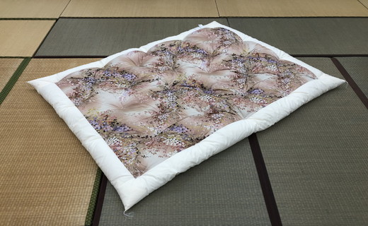 極上純綿もめん布団「掛ふとん」（赤色1枚・青色1枚）掛け