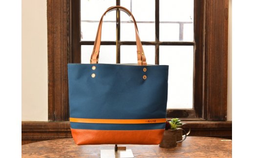 ハンドメイド　八幡帆布鞄トートバッグ・名入れ可能　Lサ