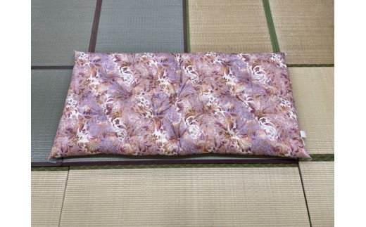 極上純綿　もめん布団　掛敷セット　(みやび柄・赤)【CW100W