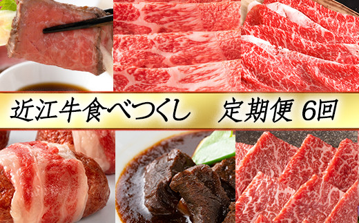 【定期便6回】【カネ吉山本】近江牛食べつくし定期便-賀-
