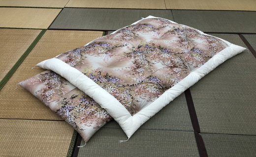 極上純綿もめん布団「掛敷ふとんセット」（赤色）掛け1枚