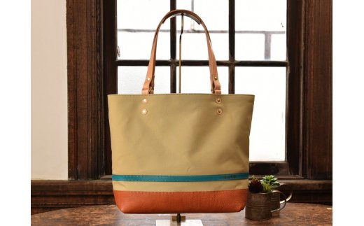 ハンドメイド　八幡帆布鞄トートバッグ・名入れ可能　Lサ