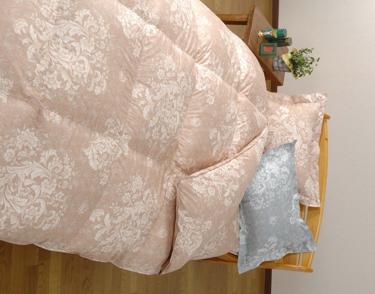 明治 6年創業　ワタセの最高品質羽毛ふとん（ブルー）（ポ