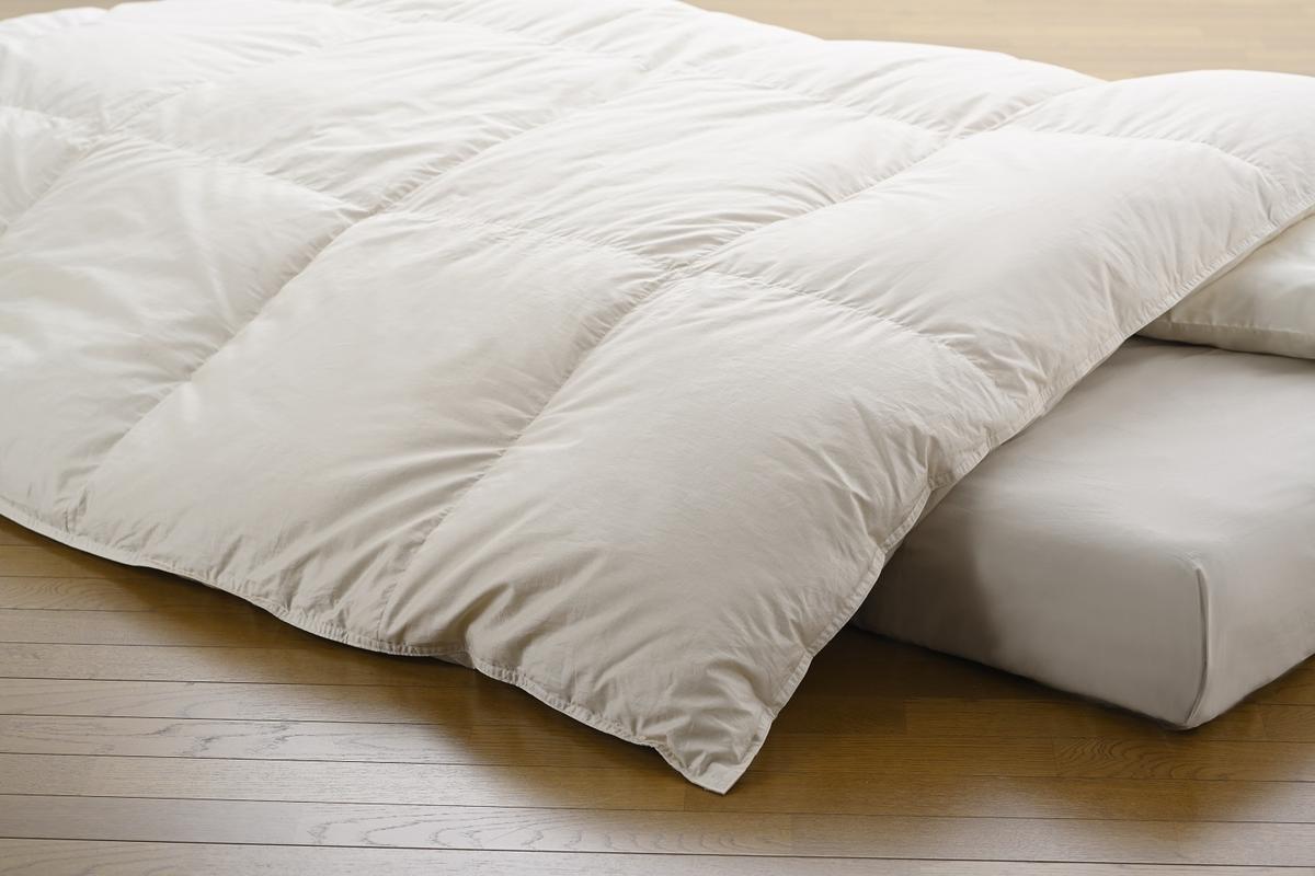 仕立て直し　羽毛ふとんシングルサイズのリフォーム　最