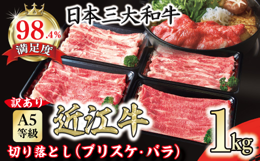 【訳あり】近江牛 A5 切り落とし スライス 食べ比べ ブリス