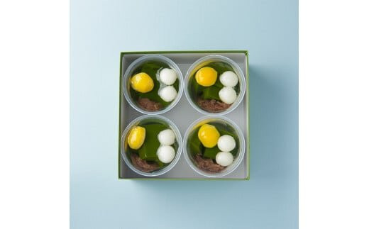 お茶屋の抹茶ゼリー４個入り／草津市 抹茶 濃厚 和 スイーツ デザート 千紀園