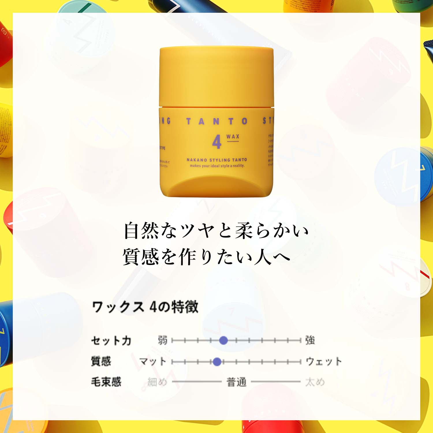 中野製薬 ナカノ スタイリング タント ワックス4 90g×2本