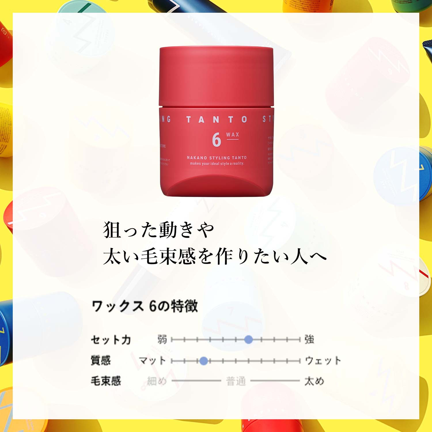 中野製薬 ナカノ スタイリング タント ワックス6 90g×2本