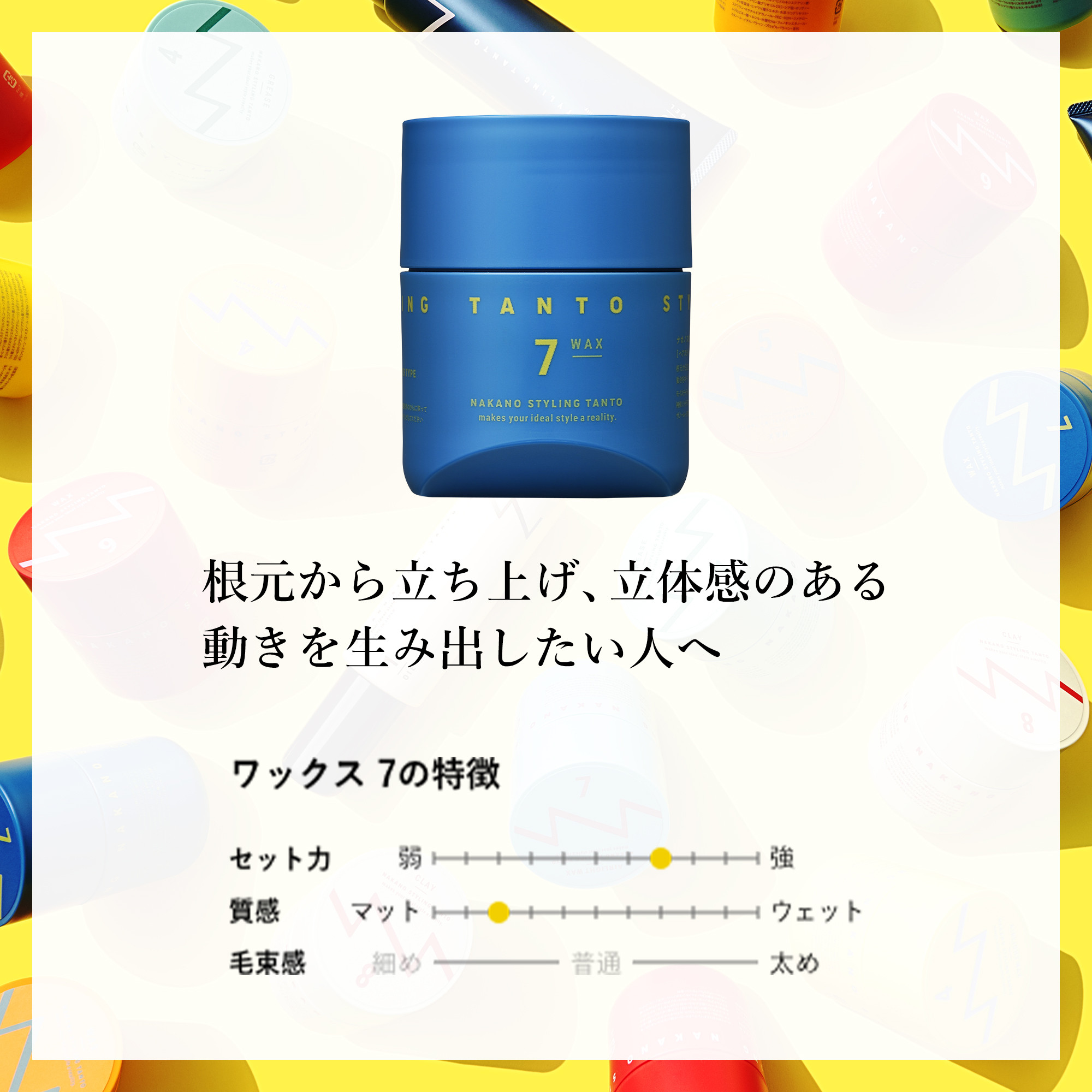 中野製薬 ナカノ スタイリング タント ワックス7 90g×2本