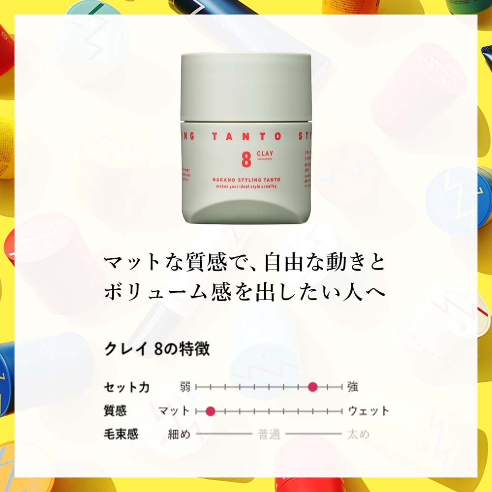 中野製薬 ナカノ スタイリング タント クレイ8 90g×2本