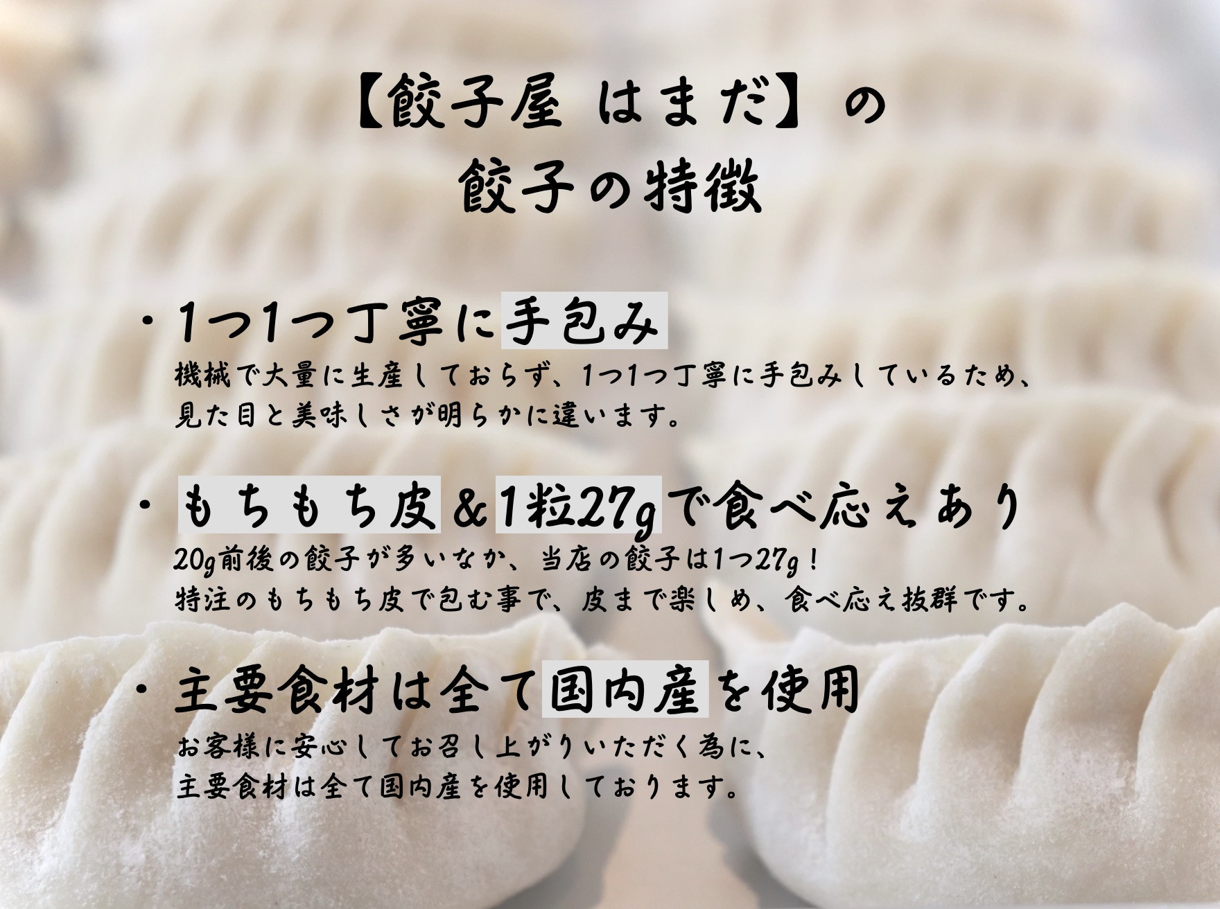餃子 手包み餃子 Sパック 3種セット 合計36個 餃子屋はまだ