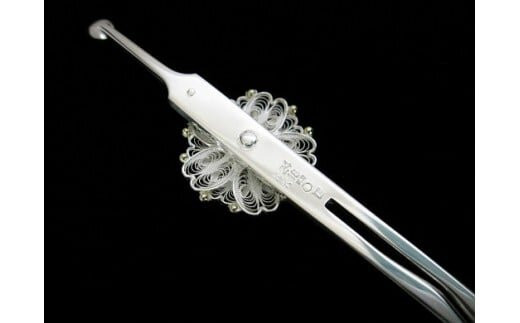 金銀細工かんざし【八重桜花】