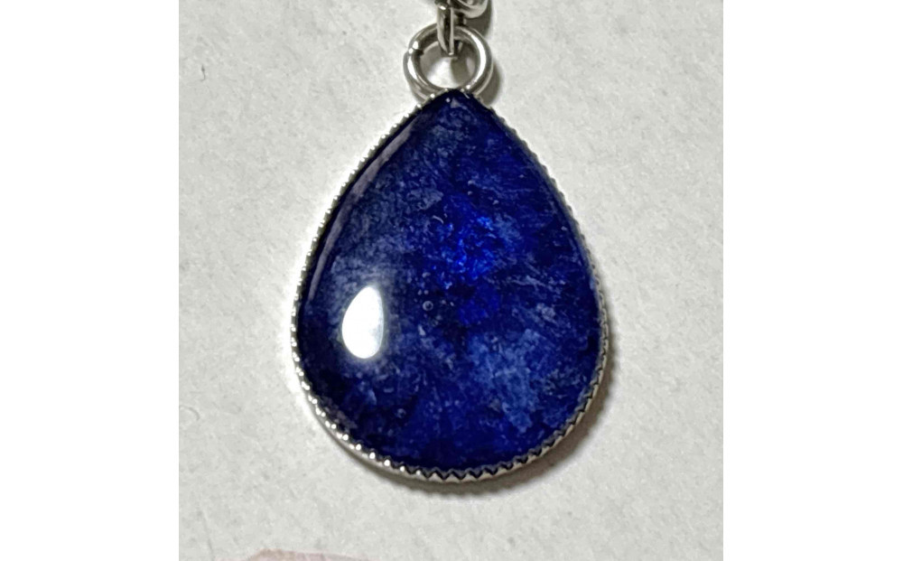 近江瑠璃細工「青の花しずく」イヤリング