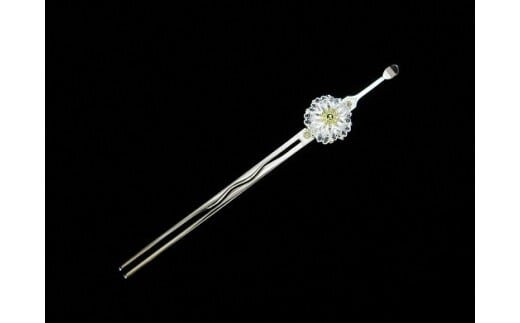 金銀細工かんざし【八重桜花】