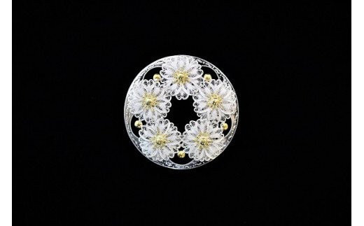 ブローチ・ペンダントトップ兼用【桜花（大）】