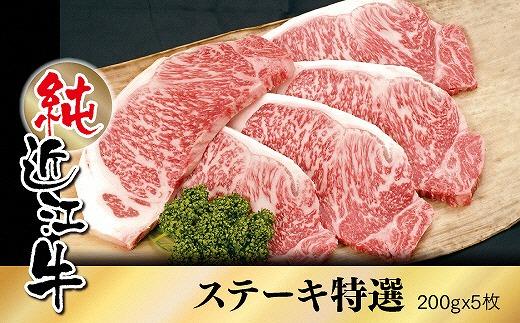 純近江牛特撰ステーキ肉200g×5枚