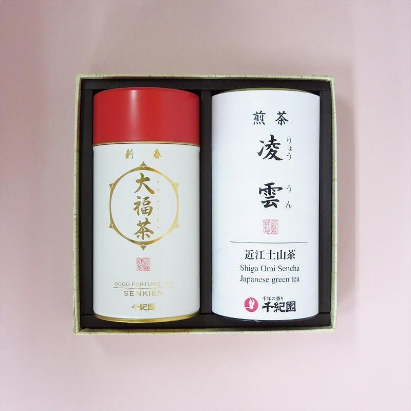 【千紀園】新春大福茶70ｇと近江煎茶「凌雲」50ｇ