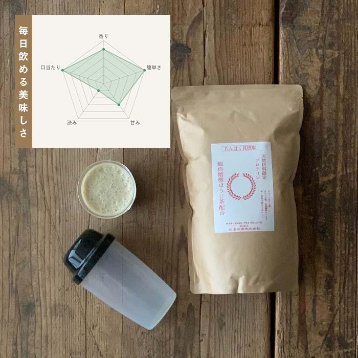 滋賀県産【お茶屋がつくる ほうじ茶プロテイン】 900ｇ 約1ヵ月分 シェイカー付