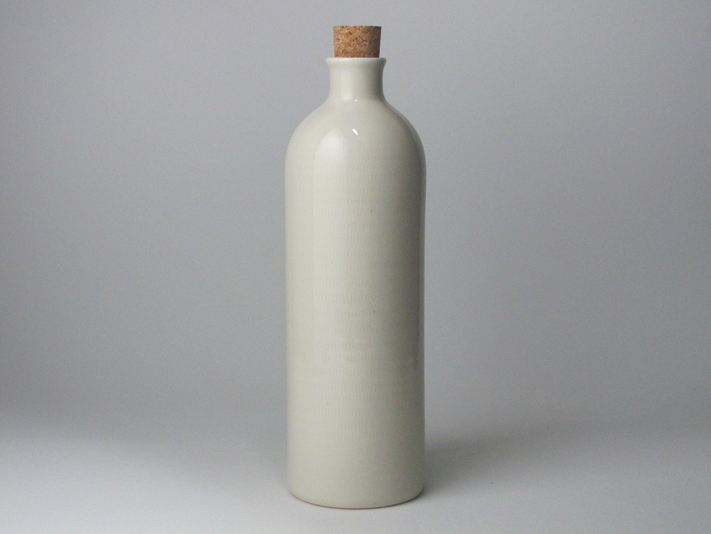 信楽焼 魔法のボトル 白色（予備コルク付）