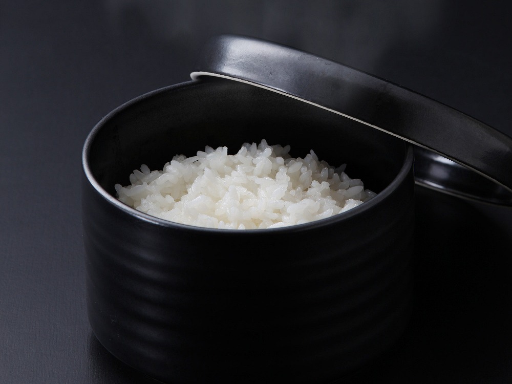 信楽焼 魔法のご飯容器 黒