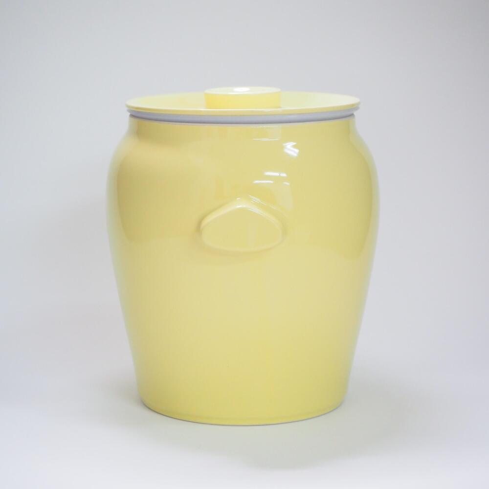 信楽焼　発酵壺　黄色