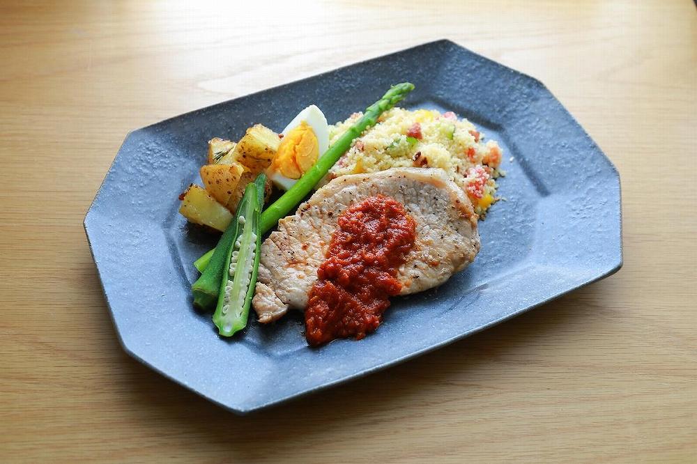 信楽焼　グレー釉　八角プレート (大)【古谷製陶所】