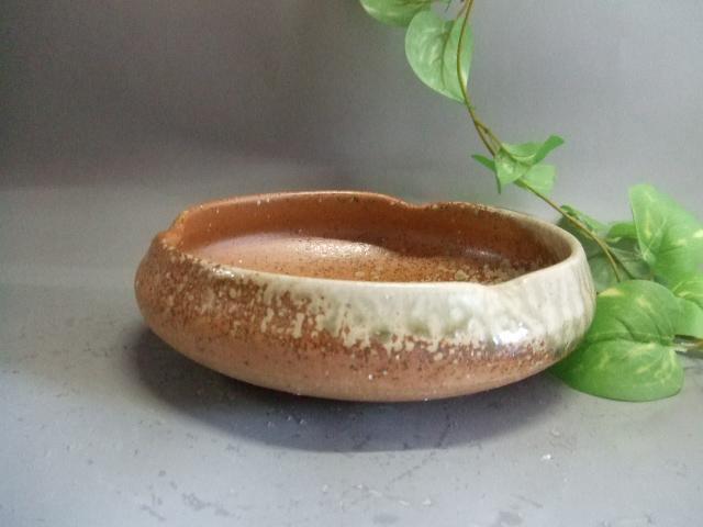 【信楽焼】信楽釉花形鉢・皿　うつわ　      nwu-019