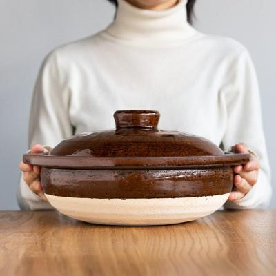 【信楽焼】土鍋　大　ms01