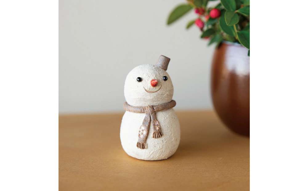 【信楽焼・明山】ゆきだるま　s15-11