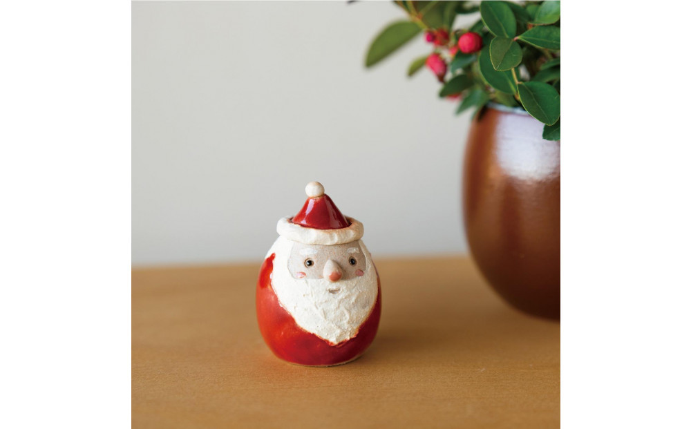 【信楽焼・明山】ちびサンタ　s15-09