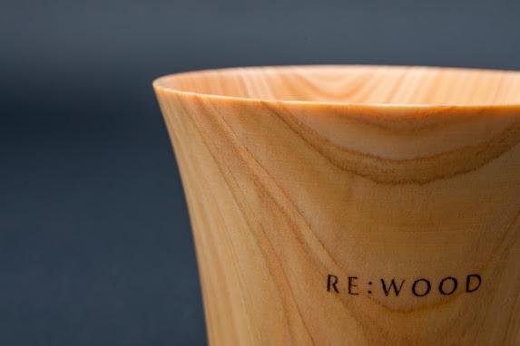 タンブラーNUKUMORI（M） 無垢材 びわ湖を育んだ滋賀県産 ヒノキ