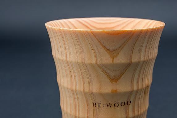 タンブラー NAJIMU (M)(L)  2個セット 無垢材 びわ湖を育んだ滋賀県産 ヒノキ