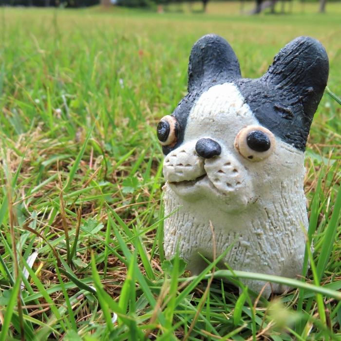 信楽焼　手作りフレンチブルドッグ　an-012