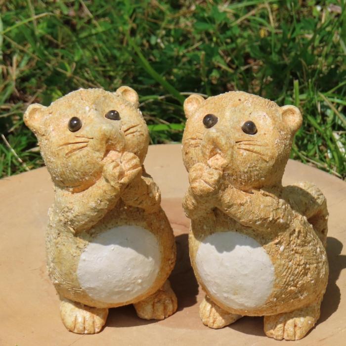 【信楽焼】手作りお願いたぬき　an-013