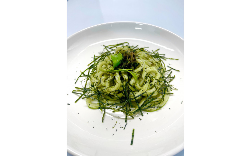 朝宮茶の新芽から生まれた 近江茶ジェノベーゼ