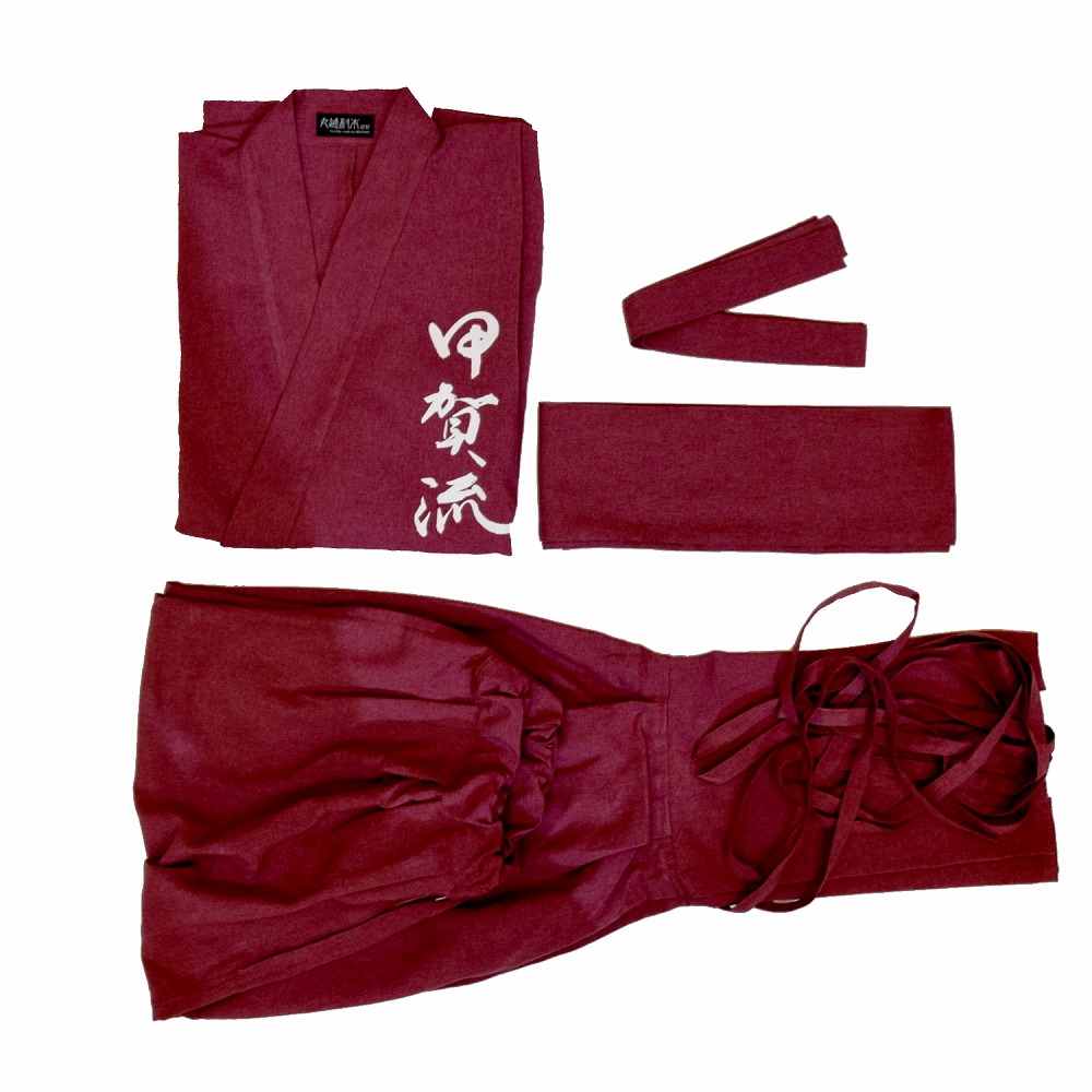 甲賀流忍者衣装 ピンク 半袖