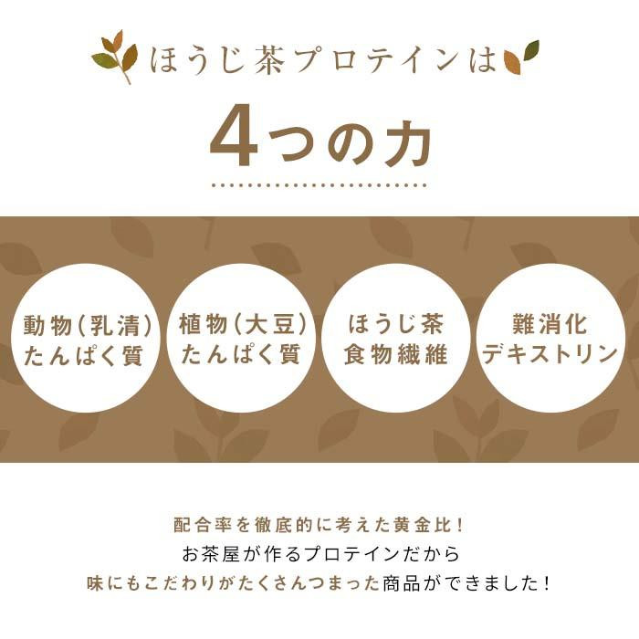 滋賀県産【お茶屋がつくる ほうじ茶プロテイン】 900ｇ 約1ヵ月分 シェイカー付