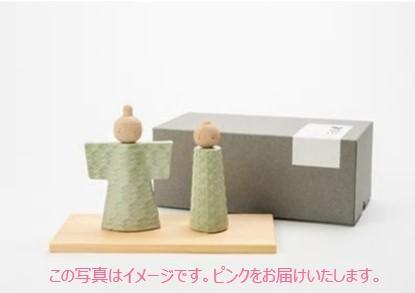 【信楽焼・明山】陶雛人形　hina(ピンク)　hina-02