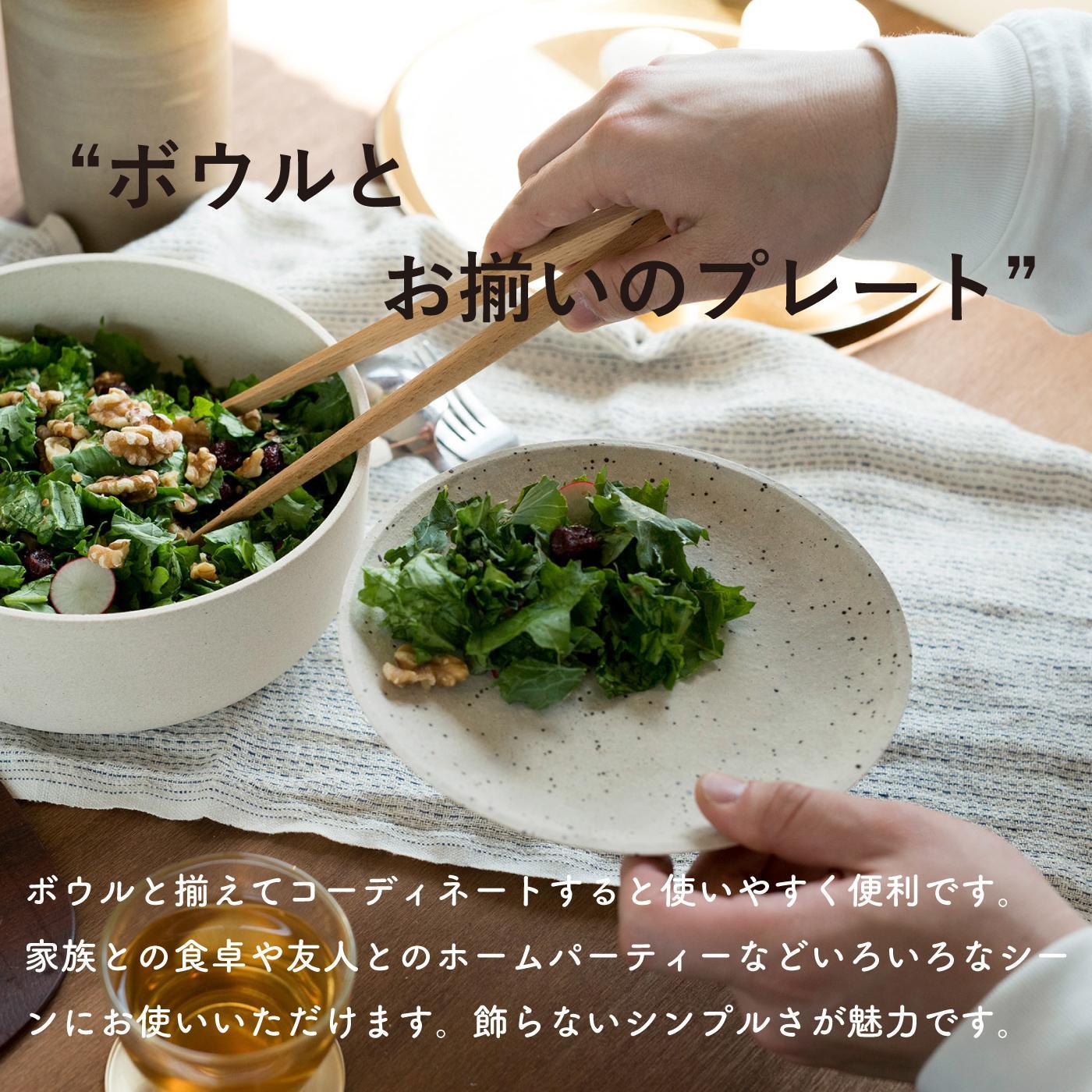 【信楽焼・明山】GRAIN WARE　MIKAGE PLATE　2枚セット　ac-12