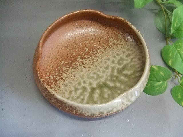 【信楽焼】信楽釉花形鉢・皿　うつわ　      nwu-019