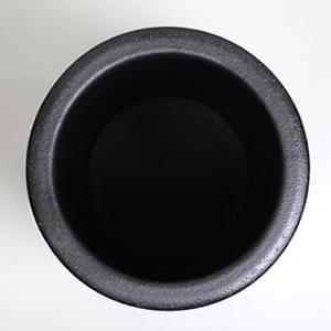 信楽焼 黒ぼかしふくろう傘立て